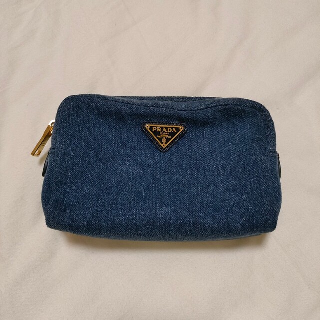 PRADA / denim pouch