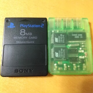 PlayStation2 - プレステ系用メモリーカード2枚セット PS2用+PS1用(4枚