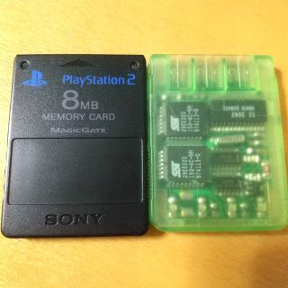 PlayStation2 - プレステ系用メモリーカード2枚セット PS2用+PS1用(4枚