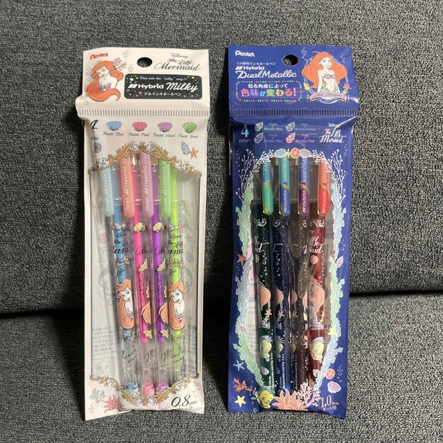 アリエル - 【アリエル】ラメ入り&ゲルインキカラーボールペン 8本の