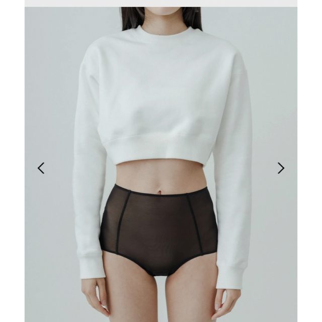 yo BIOTOP Lingerie yo Short sweatshirt 白-