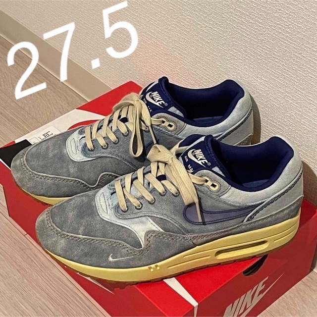 Nike Air Max 1 Premium "Dirty Denim"紐シューレース生産国