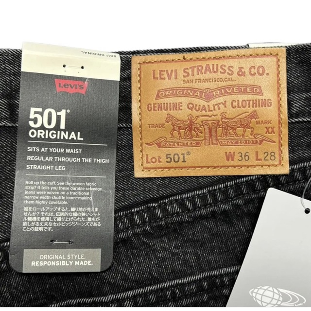 levis 501 BLACK BEAMS LIMITED EDITION 36