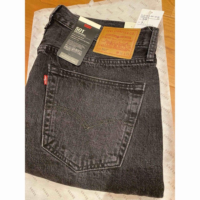 levis 501 BLACK BEAMS LIMITED EDITION 36