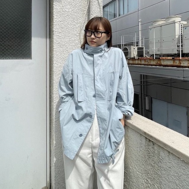 大人気商品 【美品】 ETRE TOKYO ミリタリーシャツジャケット ブルー