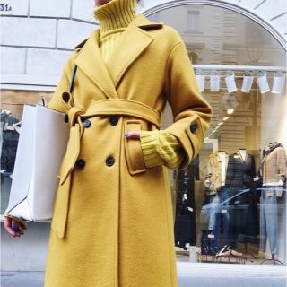 バースデーバッシュ(BIRTHDAY BASH)のbirthdaybash イエローコート yellow coat(ロングコート)