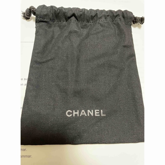 CHANEL(シャネル)のCHANEL シャネル 巾着 ポーチ 保存袋 コットン レディースのファッション小物(ポーチ)の商品写真