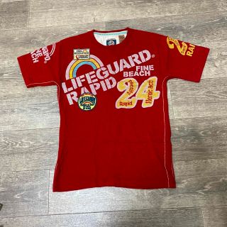 【LIFEGUARD】Tシャツ 赤 Ｍサイズ(Tシャツ/カットソー(半袖/袖なし))