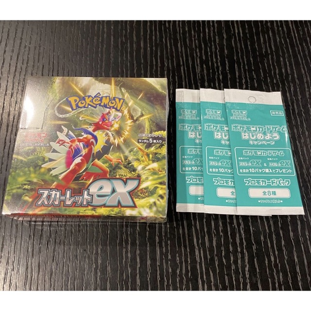 ポケモン - スカーレットex 1BOX シュリンク付き プロモカード付きの+