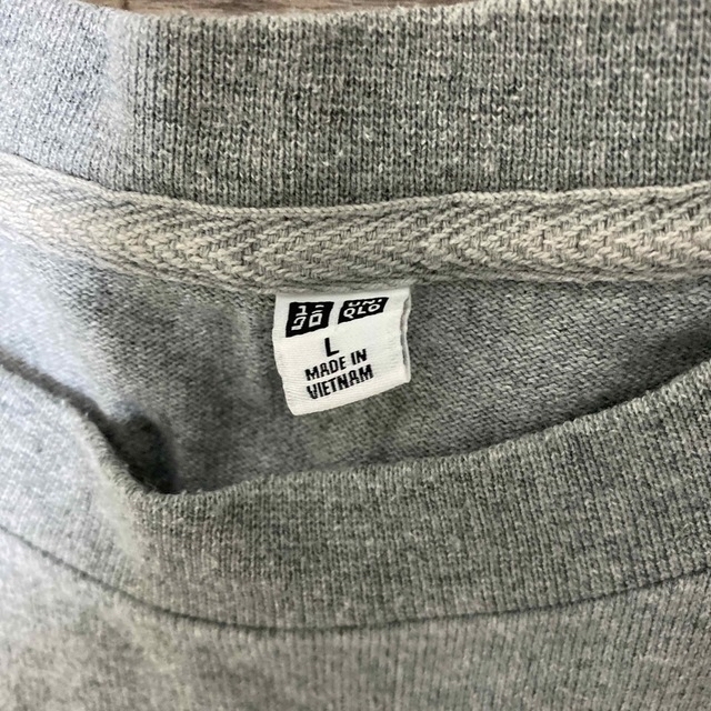 UNIQLO(ユニクロ)の【UNIQLO】グレー半袖Tシャツ Lサイズ メンズのトップス(Tシャツ/カットソー(半袖/袖なし))の商品写真