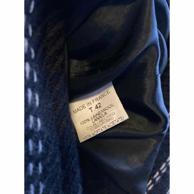フランス製CAROLL★ウール100%ストライプ柄コート レディースのジャケット/アウター(ロングコート)の商品写真