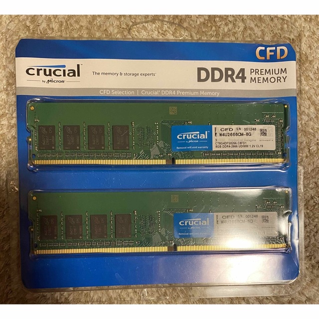 crucial DDR4 8GB 2個