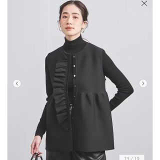 ユナイテッドアローズ(UNITED ARROWS)のユナイテッドアローズ フリル ニットベスト(ベスト/ジレ)