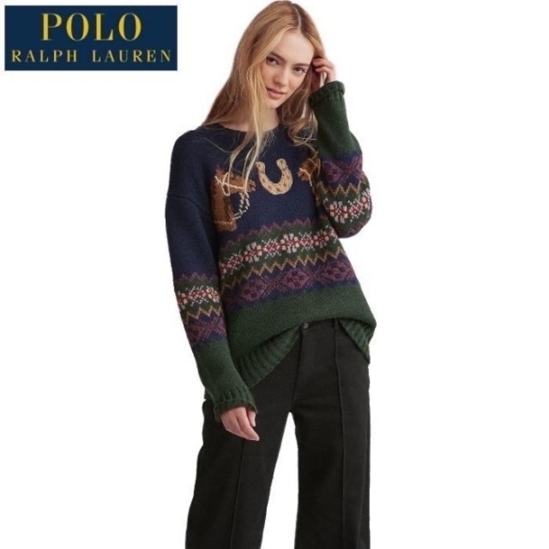 POLO RALPH LAUREN(ポロラルフローレン)の美品 定価59,400 Ｓ ラルフローレン ホースシュー フェアアイル セーター レディースのトップス(ニット/セーター)の商品写真