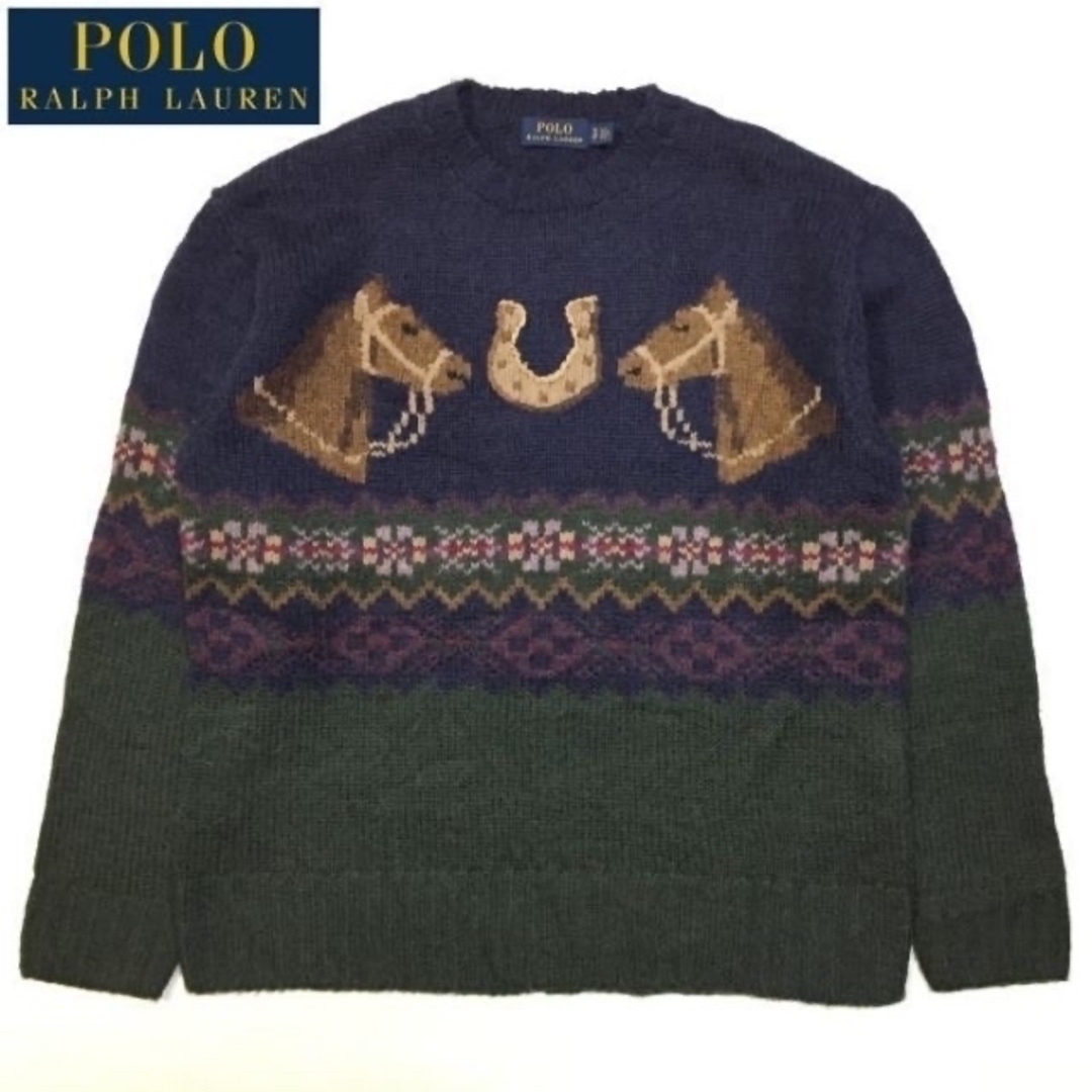 POLO RALPH LAUREN(ポロラルフローレン)の美品 定価59,400 Ｓ ラルフローレン ホースシュー フェアアイル セーター レディースのトップス(ニット/セーター)の商品写真