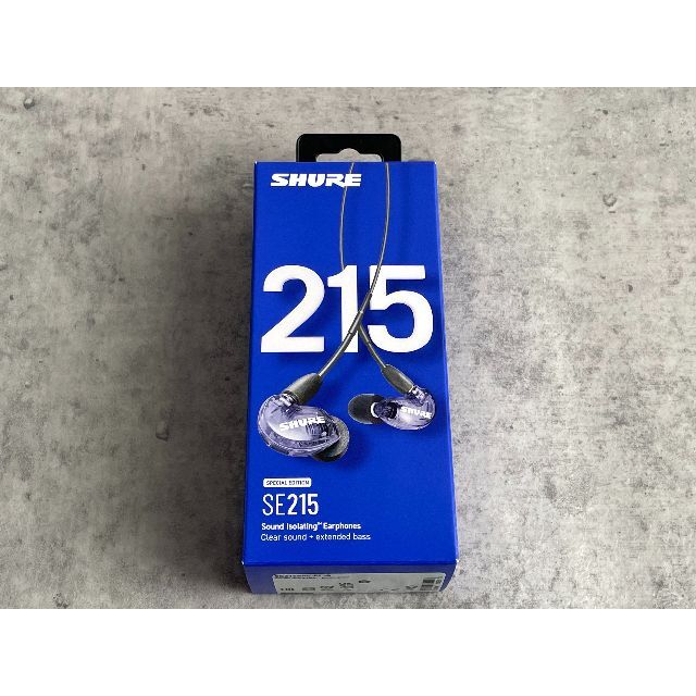 新品Shure SE215 SE パープル SE215SPE-PL-A おまけ付