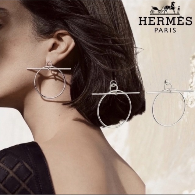 HERMES エルメス ピアス 《エシャペ》 MM