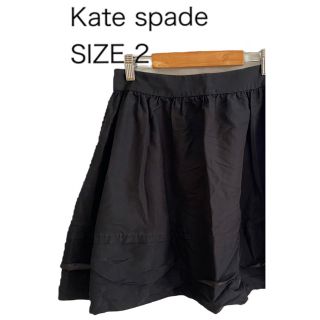 ケイトスペードニューヨーク(kate spade new york)のKate spade ケイトスペード スカート ブラック シルク混 サイズ 2(ミニスカート)