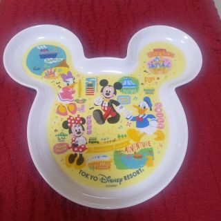 ディズニー(Disney)のディズニーランド　スーベニア　ランチプレート　食器　メラミン　ミッキー　ミニー(キャラクターグッズ)