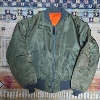 アルファインダストリーズ(ALPHA INDUSTRIES)の90s USA製ALPHA ma-1(ミリタリージャケット)