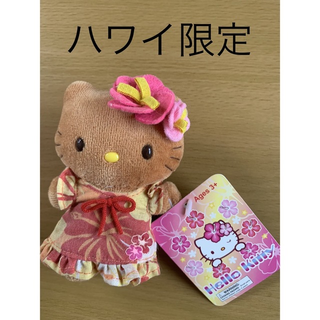 ハローキティ(ハローキティ)のキティちゃん ぬいぐるみ  ハワイ限定 日焼け エンタメ/ホビーのおもちゃ/ぬいぐるみ(ぬいぐるみ)の商品写真