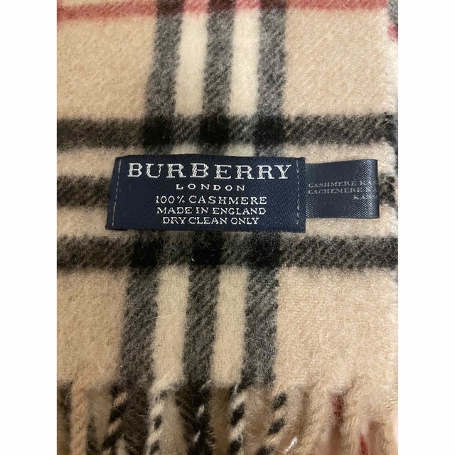 BURBERRY(バーバリー)のバーバリー　ロンドン　カシミア100%イギリス製マフラー レディースのファッション小物(マフラー/ショール)の商品写真