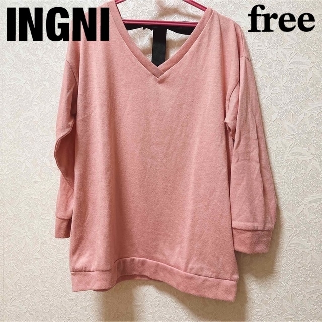 INGNI(イング)のINGNI ニットワンピース チュニック 𝐟𝐫𝐞𝐞 レディースのトップス(ニット/セーター)の商品写真