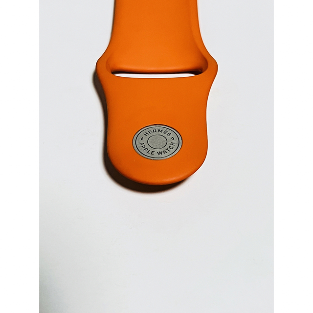 Hermes(エルメス)のApple Watch HERMES エルメス オレンジラバーバンド 38〜41 メンズの時計(ラバーベルト)の商品写真
