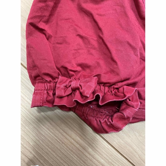 Shirley Temple(シャーリーテンプル)のシャーリーテンプル リボンサロペット キッズ/ベビー/マタニティのベビー服(~85cm)(パンツ)の商品写真