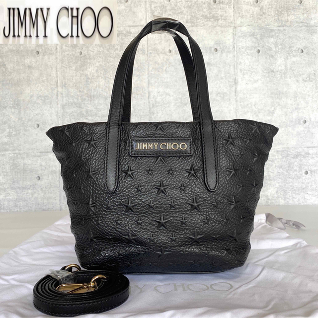 JIMMY CHOO - 【極美品】JIMMY CHOO MINI SARA 黒 2WAY ハンドバッグ
