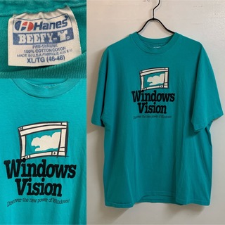 マイクロソフト(Microsoft)の90s Microsoft Windows VisionTシャツ USA製 XL(Tシャツ/カットソー(半袖/袖なし))