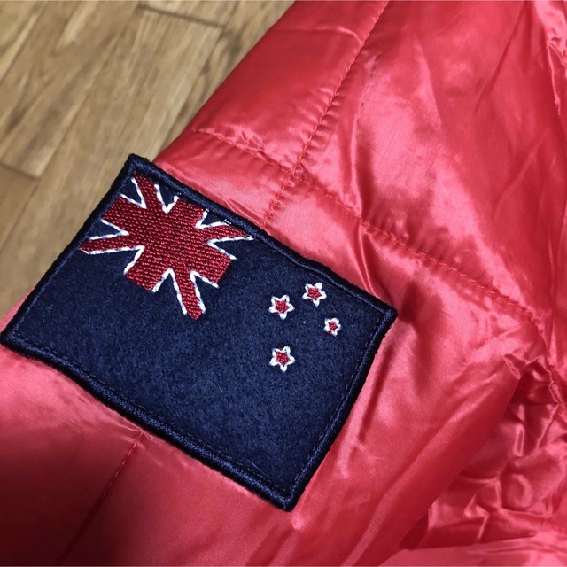 CANTERBURY ナイロン ジャケット 赤 刺繍 XL 中綿