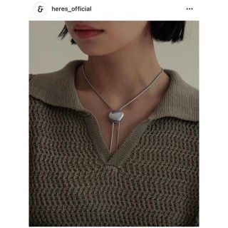 ヒアーズ(HERE'S)のh’eres PEBBLE LOOP TIE (ネックレス)