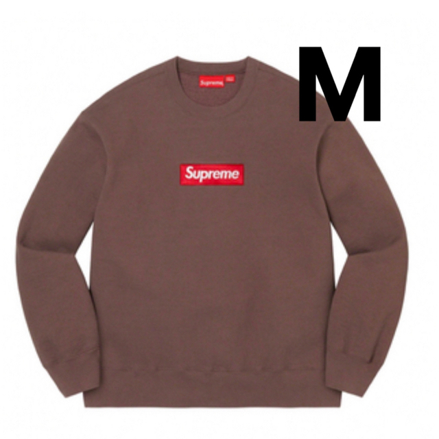 ⚠️最安値!! Supreme Box Logo Crewneck Brown