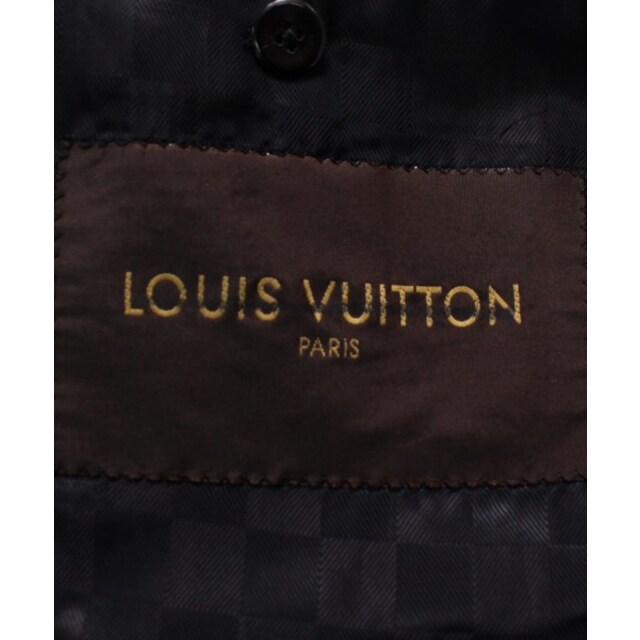 LOUIS VUITTON(ルイヴィトン)のLOUIS VUITTON ルイヴィトン チェスターコート 48(L位) 黒 【古着】【中古】 メンズのジャケット/アウター(チェスターコート)の商品写真