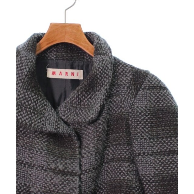 Marni(マルニ)のMARNI マルニ コート（その他） 38(S位) グレーxカーキ(チェック) 【古着】【中古】 レディースのジャケット/アウター(その他)の商品写真