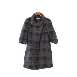 マルニ(Marni)のMARNI マルニ コート（その他） 38(S位) グレーxカーキ(チェック) 【古着】【中古】(その他)