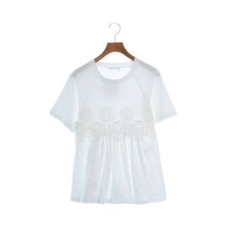 クロエ(Chloe)のChloe クロエ Tシャツ・カットソー XS 白 【古着】【中古】(カットソー(半袖/袖なし))