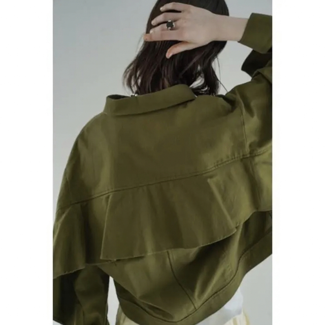 CLANE(クラネ)の美品　バックフリルミリタリージャケット レディースのジャケット/アウター(ミリタリージャケット)の商品写真