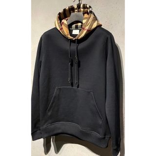 美品 バーバリー ユニコーン M パーカー ブラック コットン