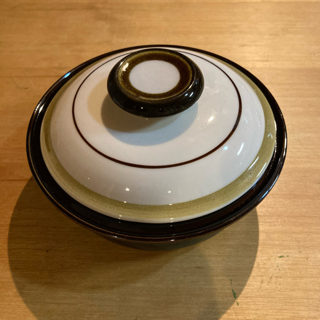 【昭和レトロ】HOYA ストーンウェア　スープ・グラタン皿　蓋つき　4点セット