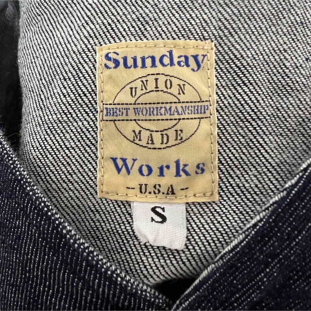 BEAMS(ビームス)の美品！Sunday Works デニムベースボールシャツ！アメリカ製！ メンズのトップス(シャツ)の商品写真