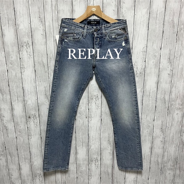 未使用タグ付き!REPLAY ダメージ加工デニム! | wic-capital.net