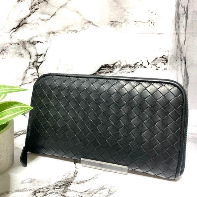 BOTTEGA VENETA イントレチャート ラウンドファスナー 3946 レディース