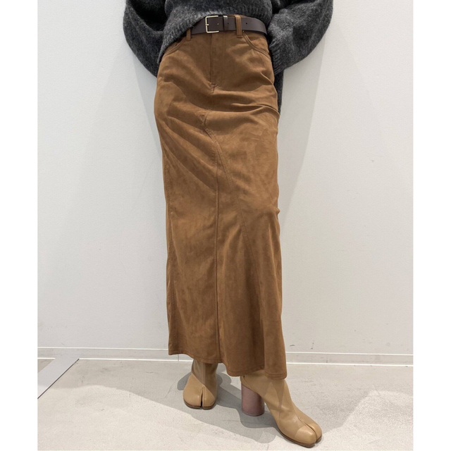 Artificial Leather Maxi Skirt
