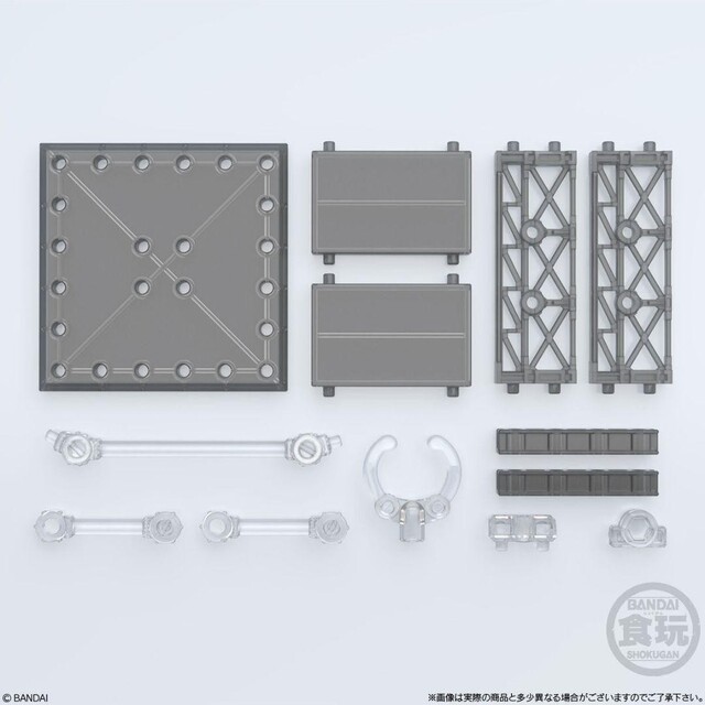 BANDAI(バンダイ)の食玩ベース スモークブラックVer. 3種セット フルコンプ 鉄骨 メカニカル他 エンタメ/ホビーのフィギュア(その他)の商品写真