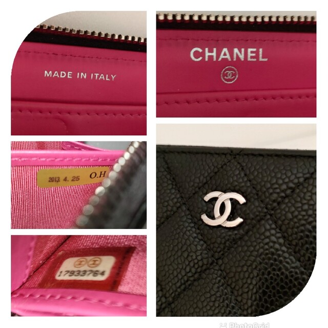 CHANEL(シャネル)のシャネル♦キャビアスキン ラウンドファスナー 長財布 内側ピンク♥ レディースのファッション小物(財布)の商品写真