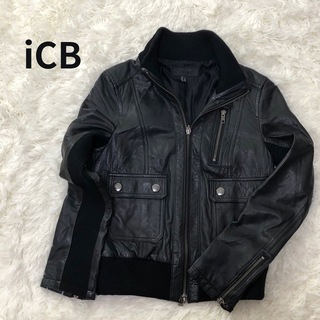 ICB黒羊革レザージャケット 新品タグ付き www.skippackitalianmarket.com
