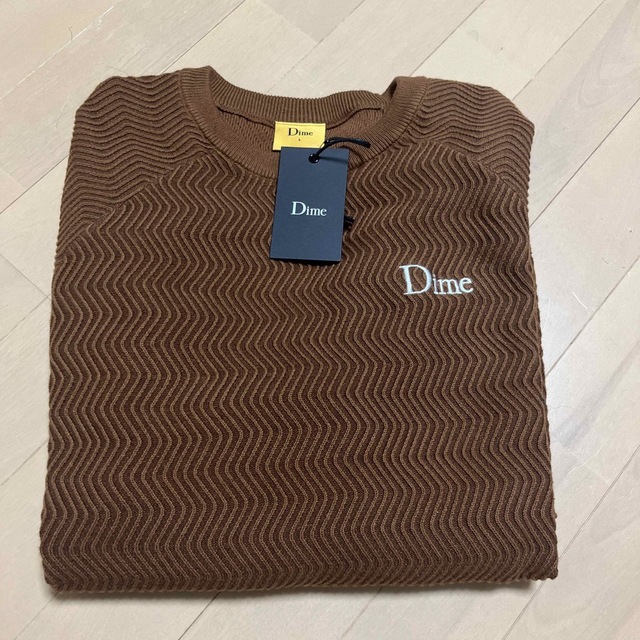 Dime wave cable knit sweater