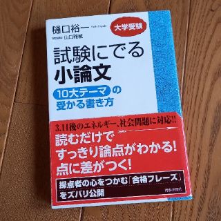 試験にでる小論文「１０大テ－マ」の受かる書き方 大学受験(語学/参考書)